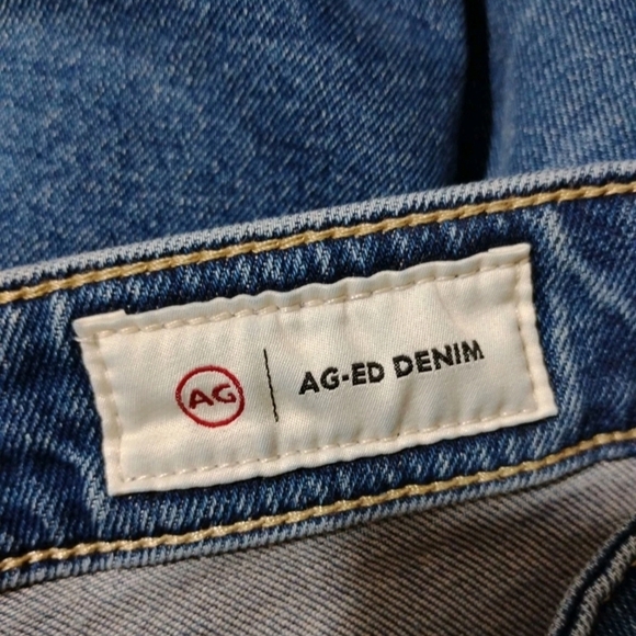 AG Adriano Goldschmied Jeans Womens 27 Blue Saige High Rise Straight - Picture 9 of 12